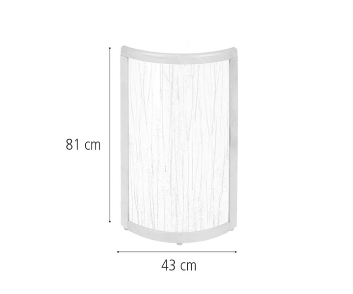 F908 Rice grass curved panel, 81 cm dimensions