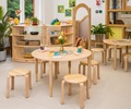 solid wood room divider for nursery and reception classroom
