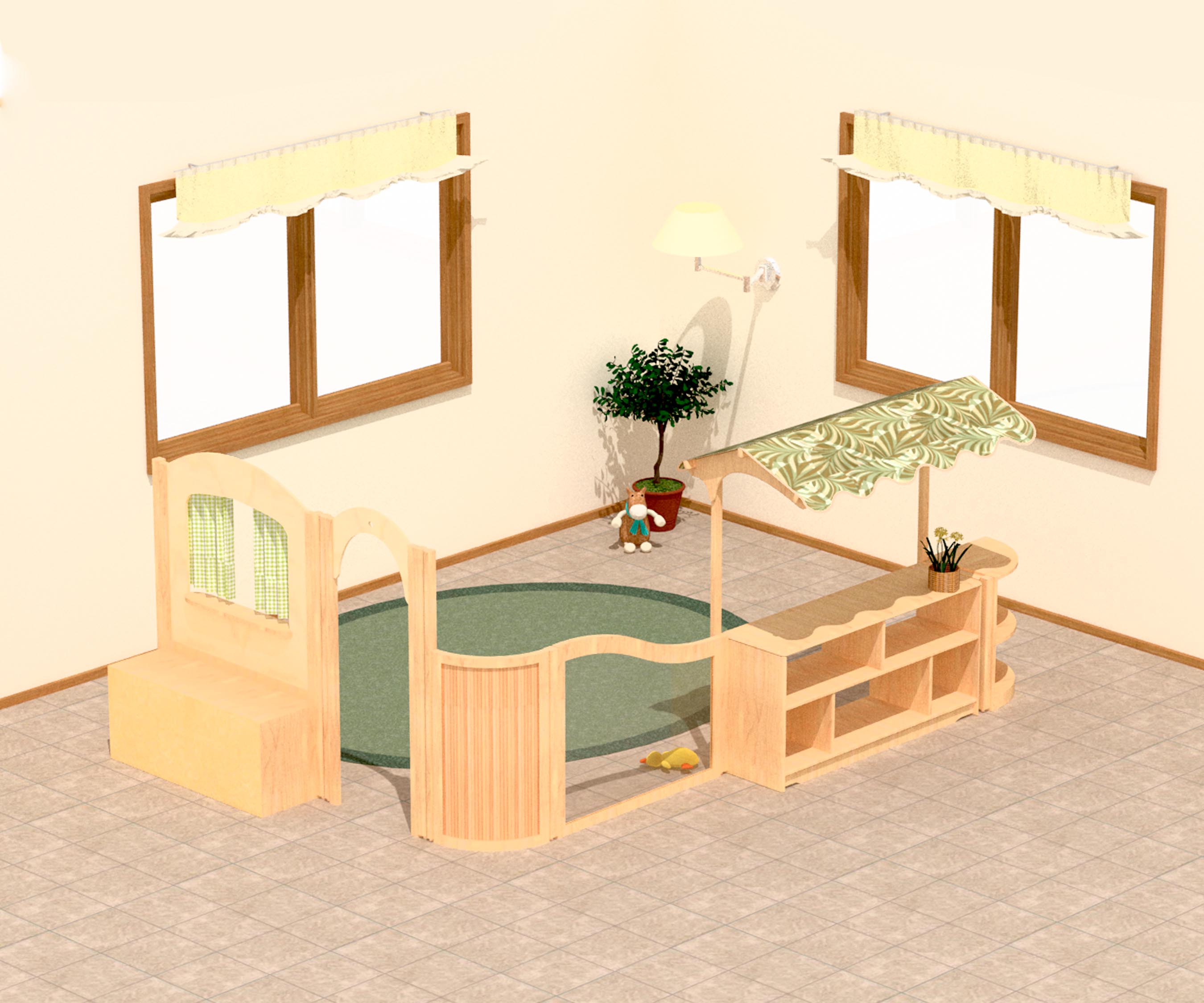 F943 Classroom role play corner chief 1