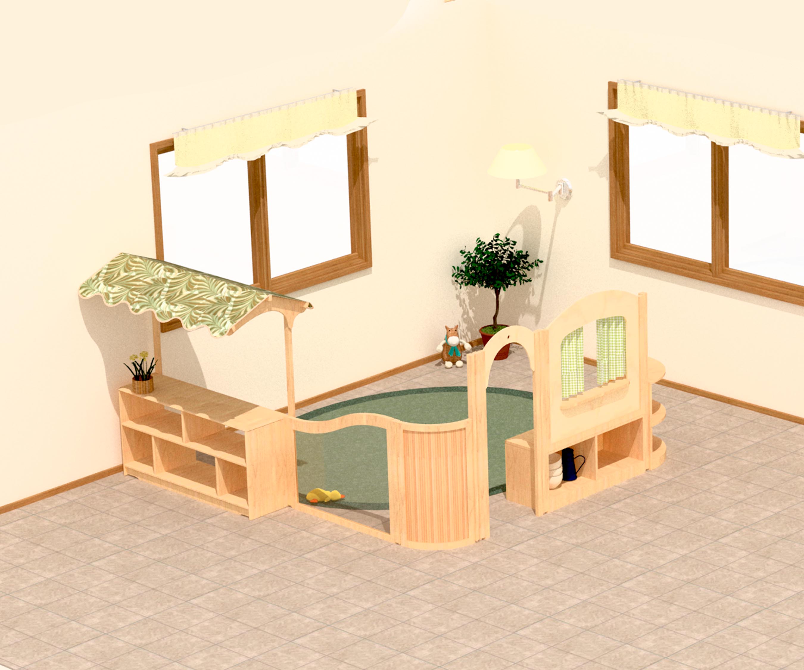 F943 Classroom role play corner chief 3