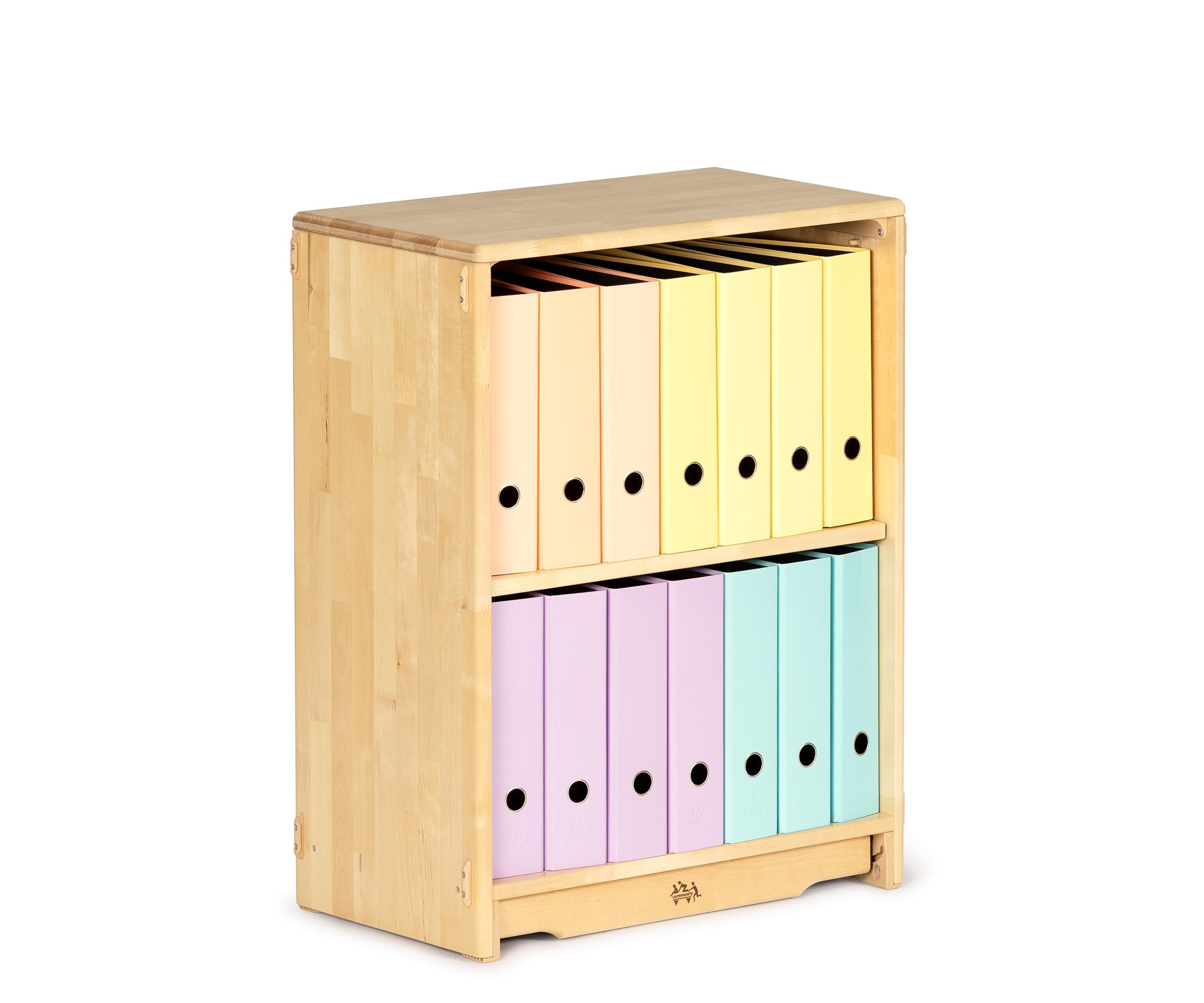 Adjustable shelf F622 with 14 8 cm ring binders