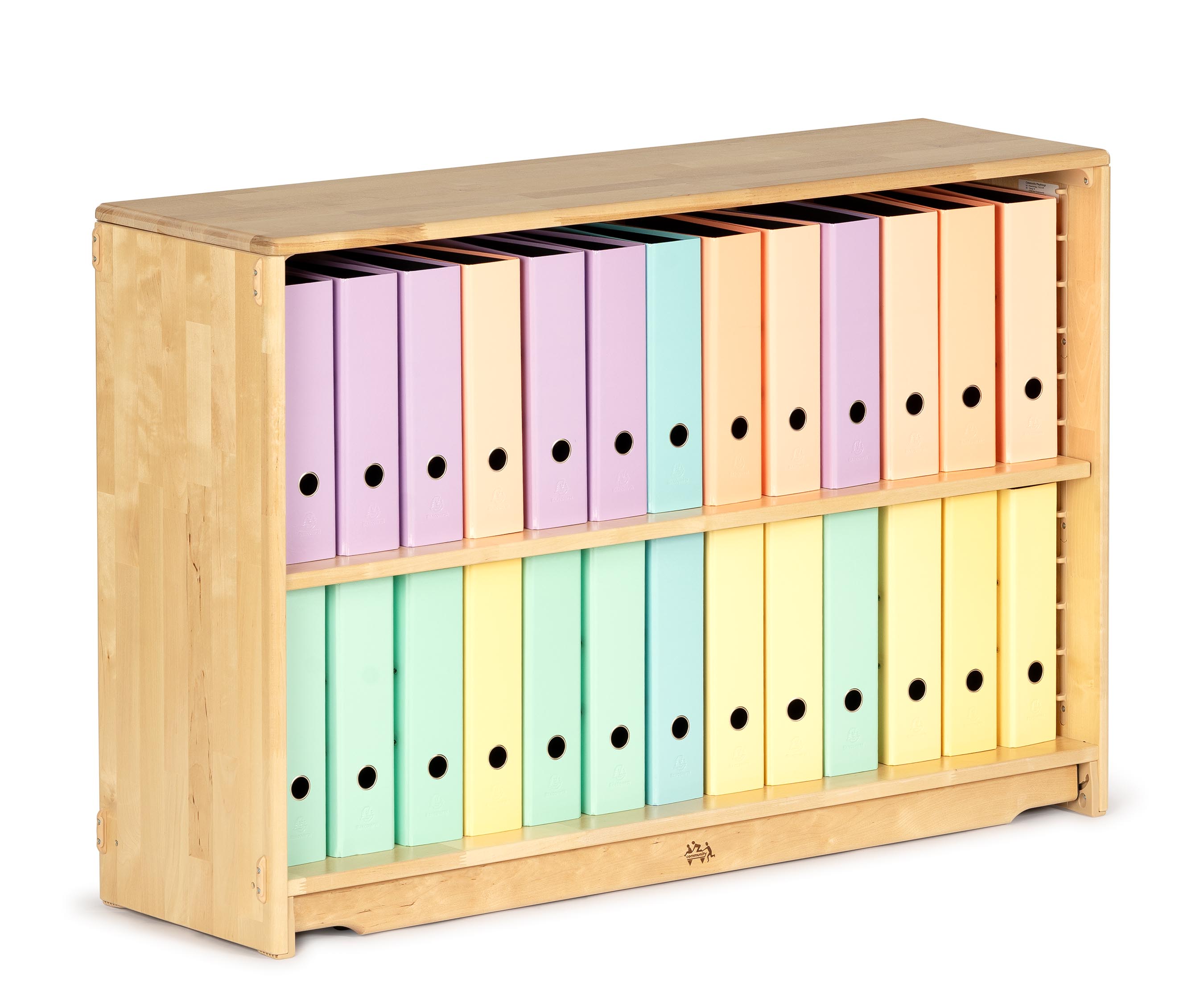 Adjustable shelf F642 with 26 8 cm ring binders