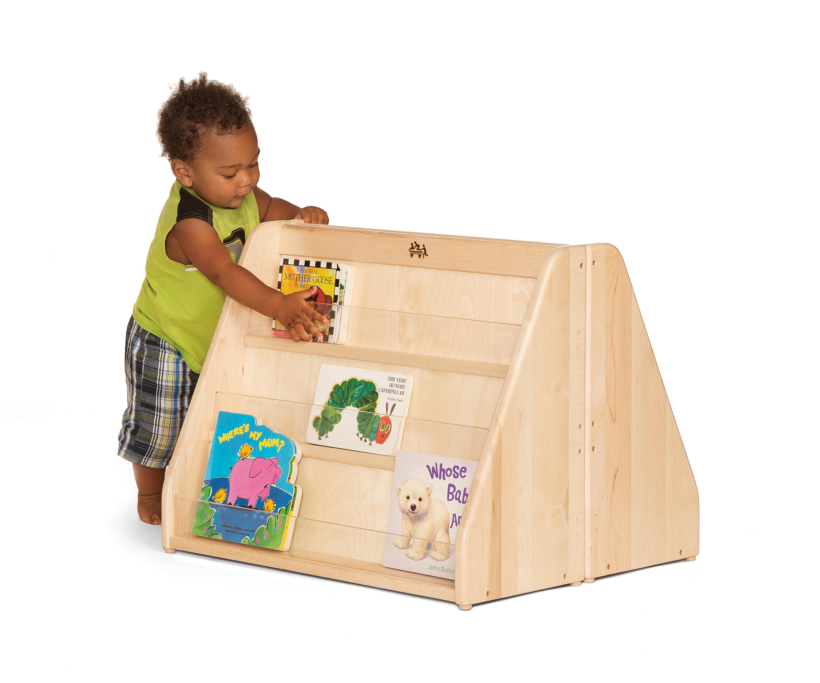 Set of two toddler book displays