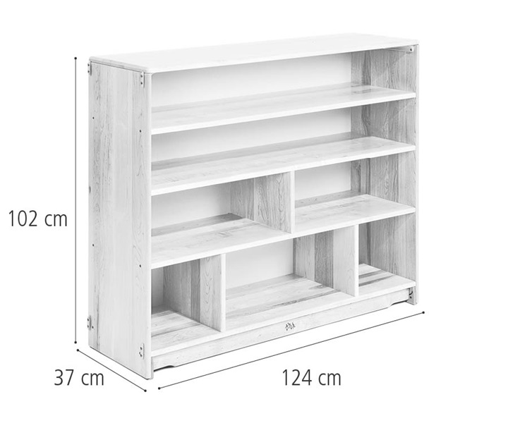 F647 Fixed shelf 124 x 102 cm dimensions