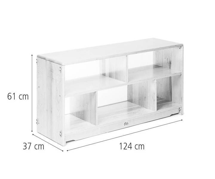 F648 Translucent back shelf 124 x 61 cm dimensions