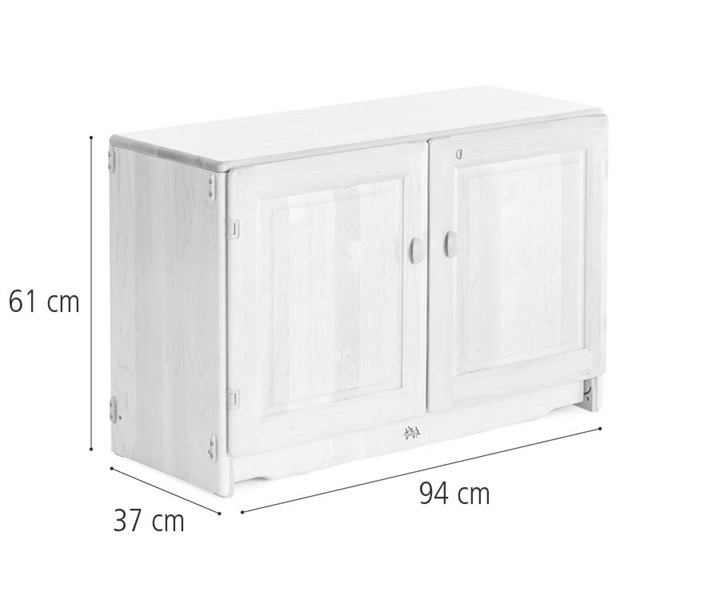F632 Adjustable shelf with doors 94 x 61 cm dimensions
