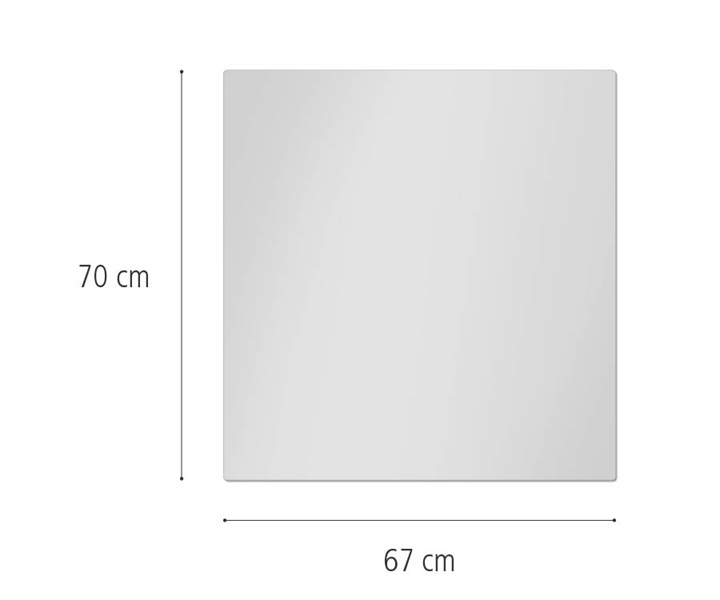 Clear Cover, 67cm x 70cm dimensions