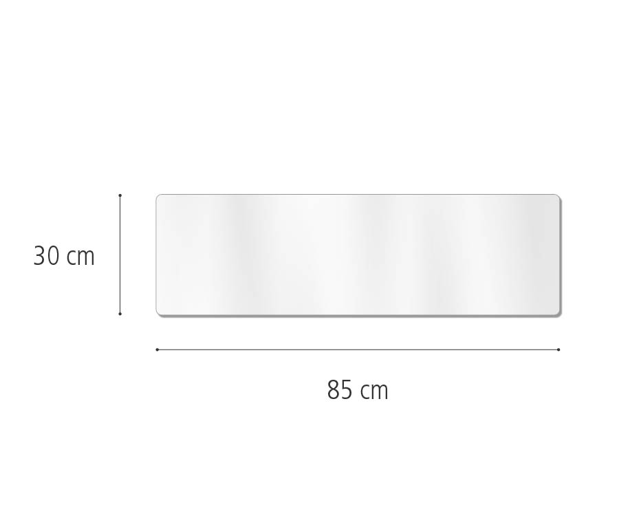 F841 Mirror Cover, 85cm x 30cm dimensions