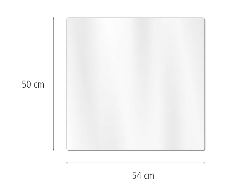 F843 Mirror Cover, 54cm x 50cm dimensions