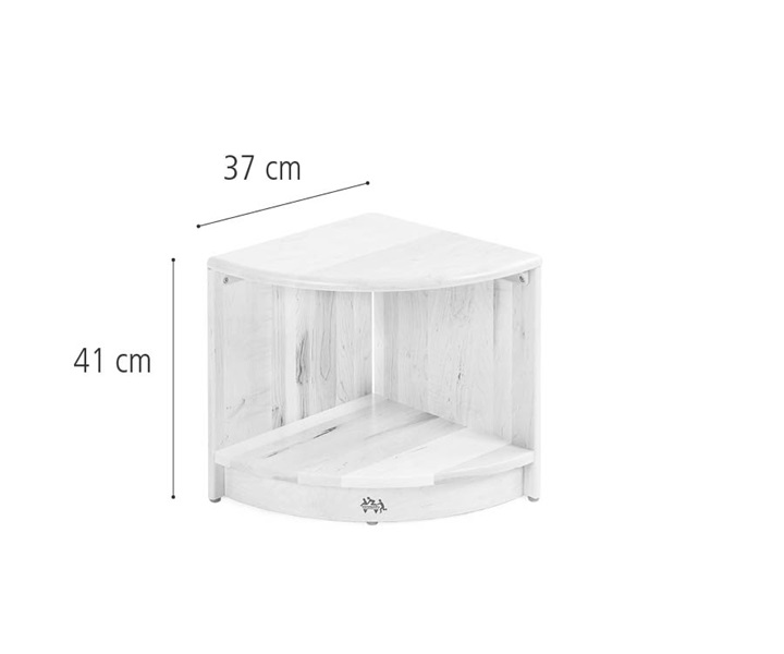 F671 Corner shelf unit 41 cm dimensions