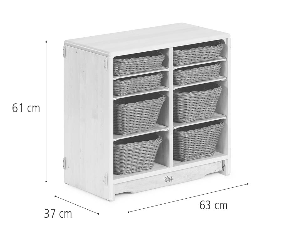Tote shelf, 63 x 61 cm dimensions