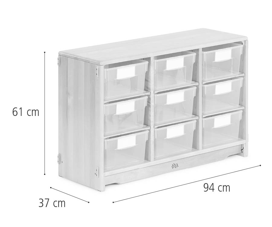 Tote shelf, 94 x 61 cm dimensions