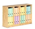 Tote shelf F697 with 24 8 cm ring binders