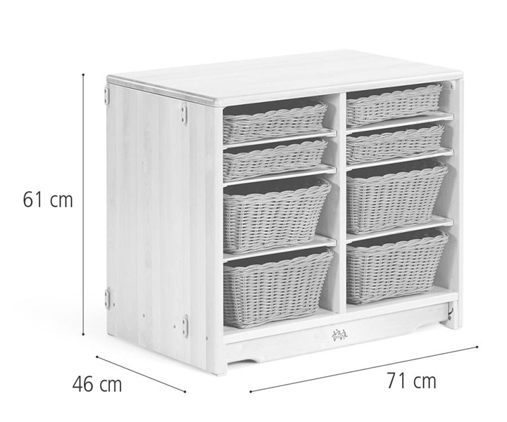 Tray unit, 71 x 61 cm w/trays dimensions