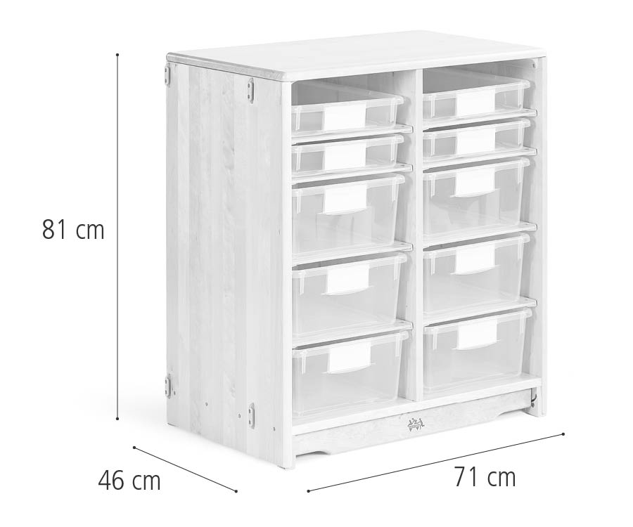Tray unit, 71 x 81 cm w/trays dimensions