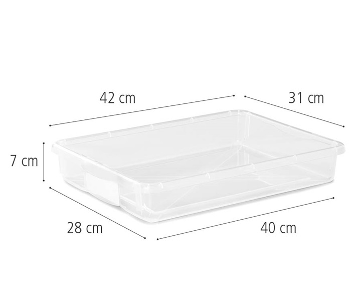 Shallow tray f911 dimensions