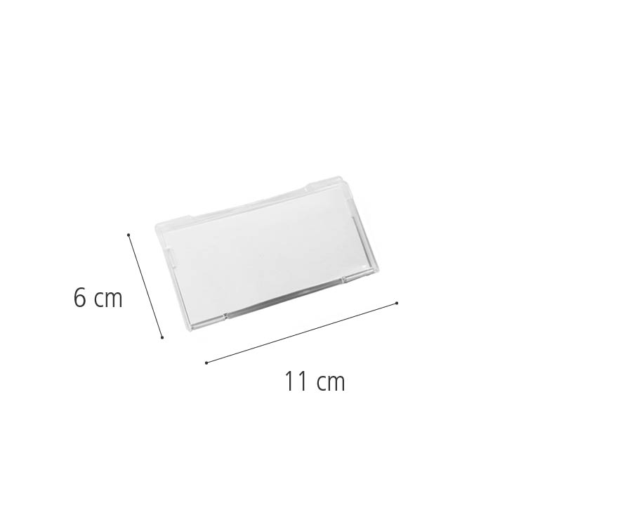G490 Six label holders dimensions