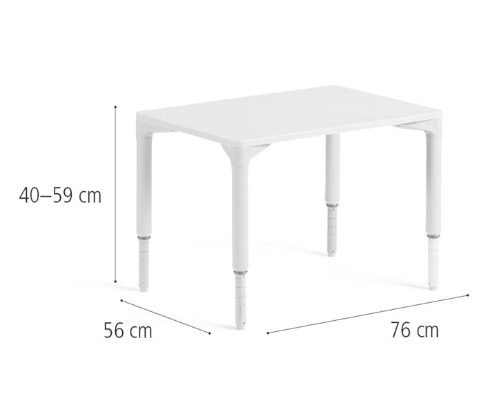 D213 56 x 76 cm Table, Medium dimensions