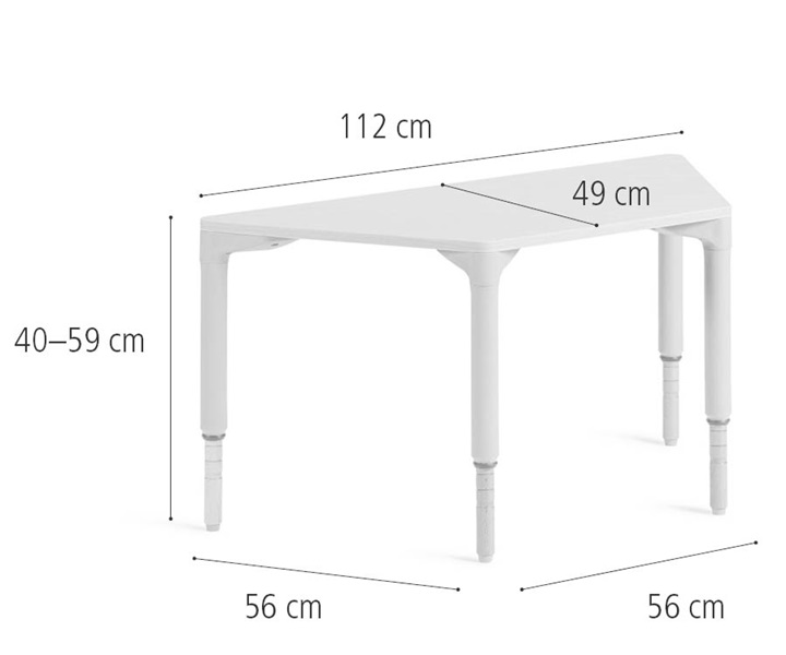 D233 56 x 112 cm Trapezoidal, Medium dimensions