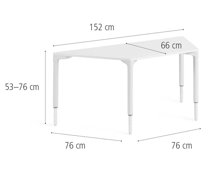 D364 76 x 152 cm Trapezoidal, High dimensions