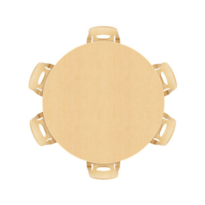122 cm round table