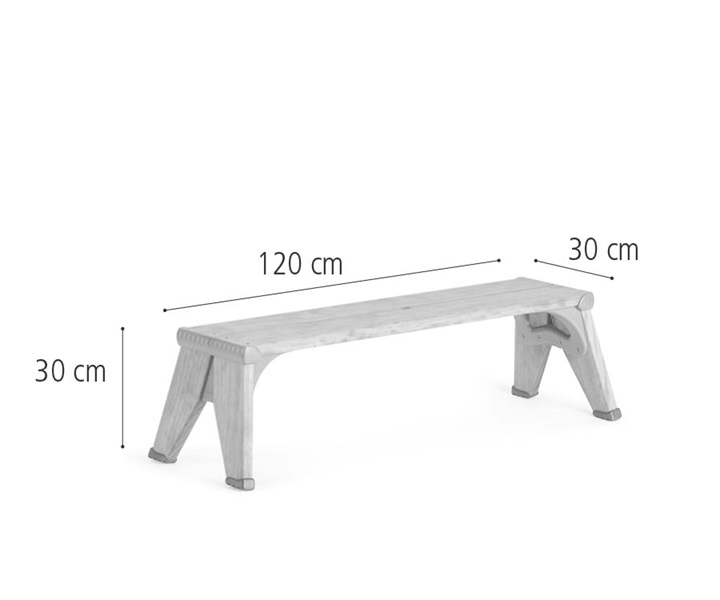 W375 35 cm Outlast bench dimensions
