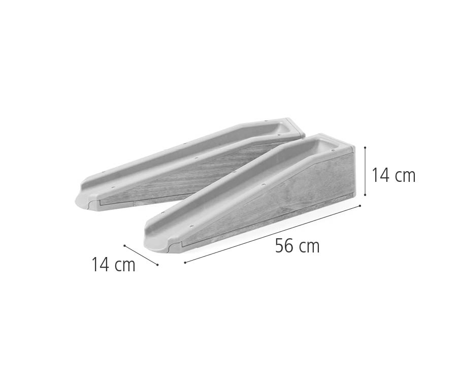 W337 Two 56 cm Ramps dimensions