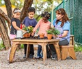 W342 Square Outlast play table for messy outdoor activities