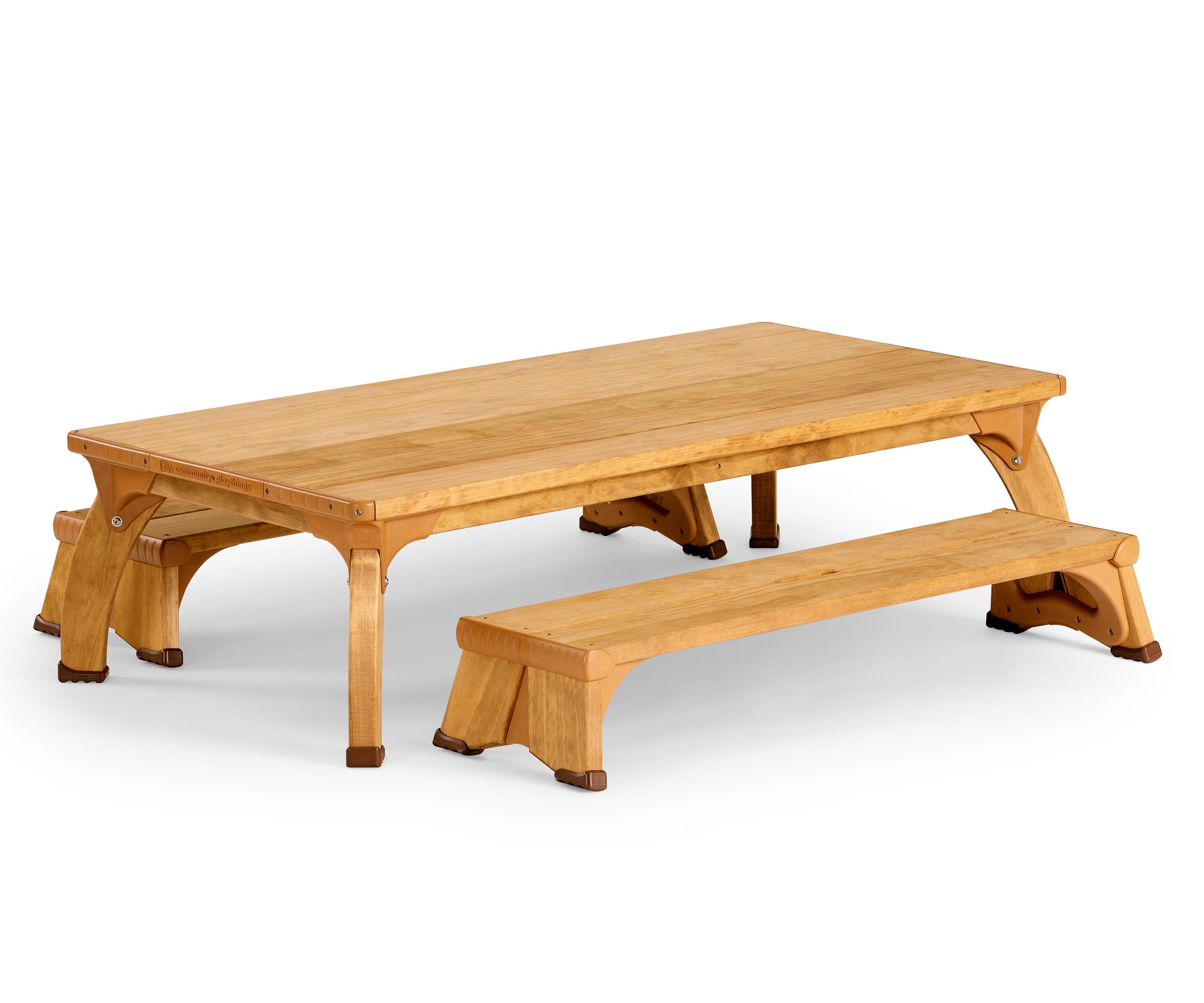 Low rectangular play table set