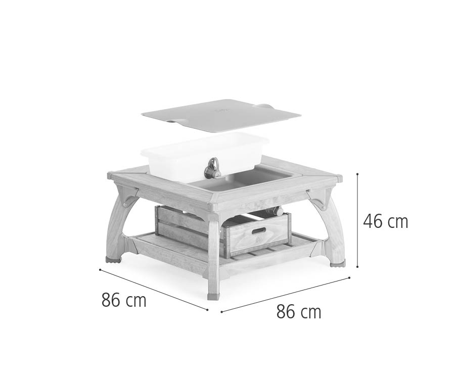 W420 Outlast single water table set 46 cm dimensions
