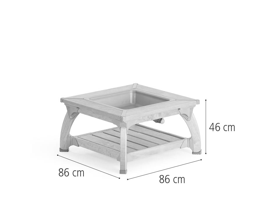 W422 Outlast single water table 46 cm dimensions