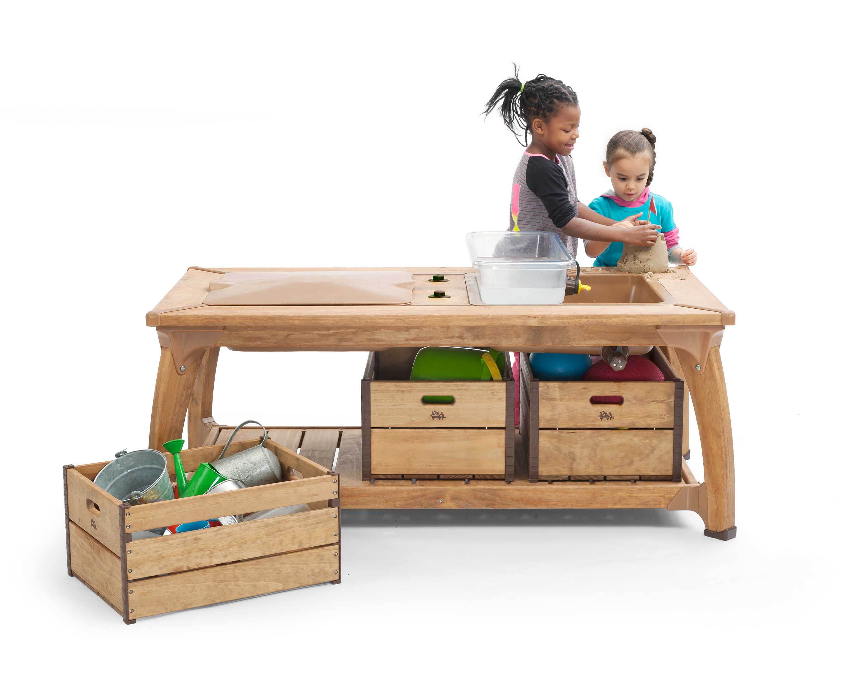 Outlast double water play combo in use