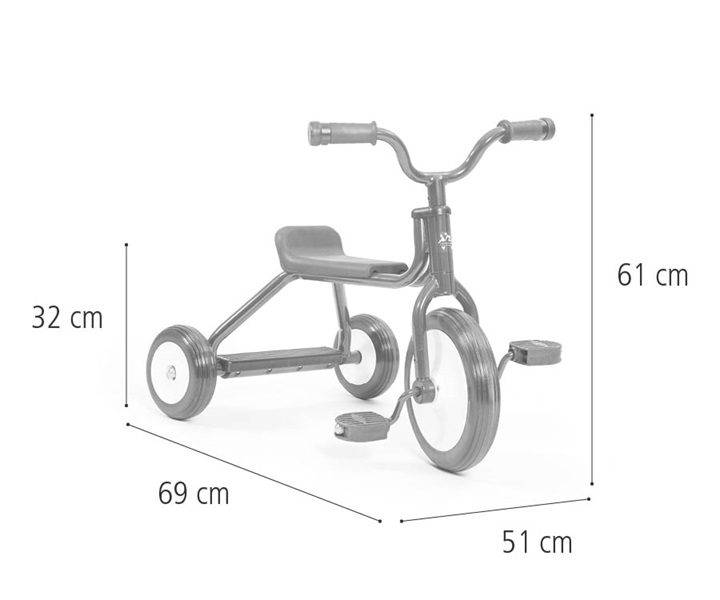 R211 Roadstar I Tricycle dimensions