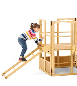 Indoor climbing frames