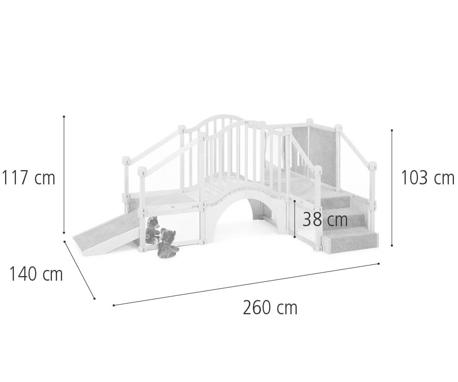 G836 Billy goat&rsquo;s bridge with ramp dimensions