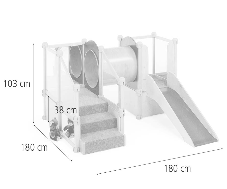 G855 Mole hole with slide dimensions