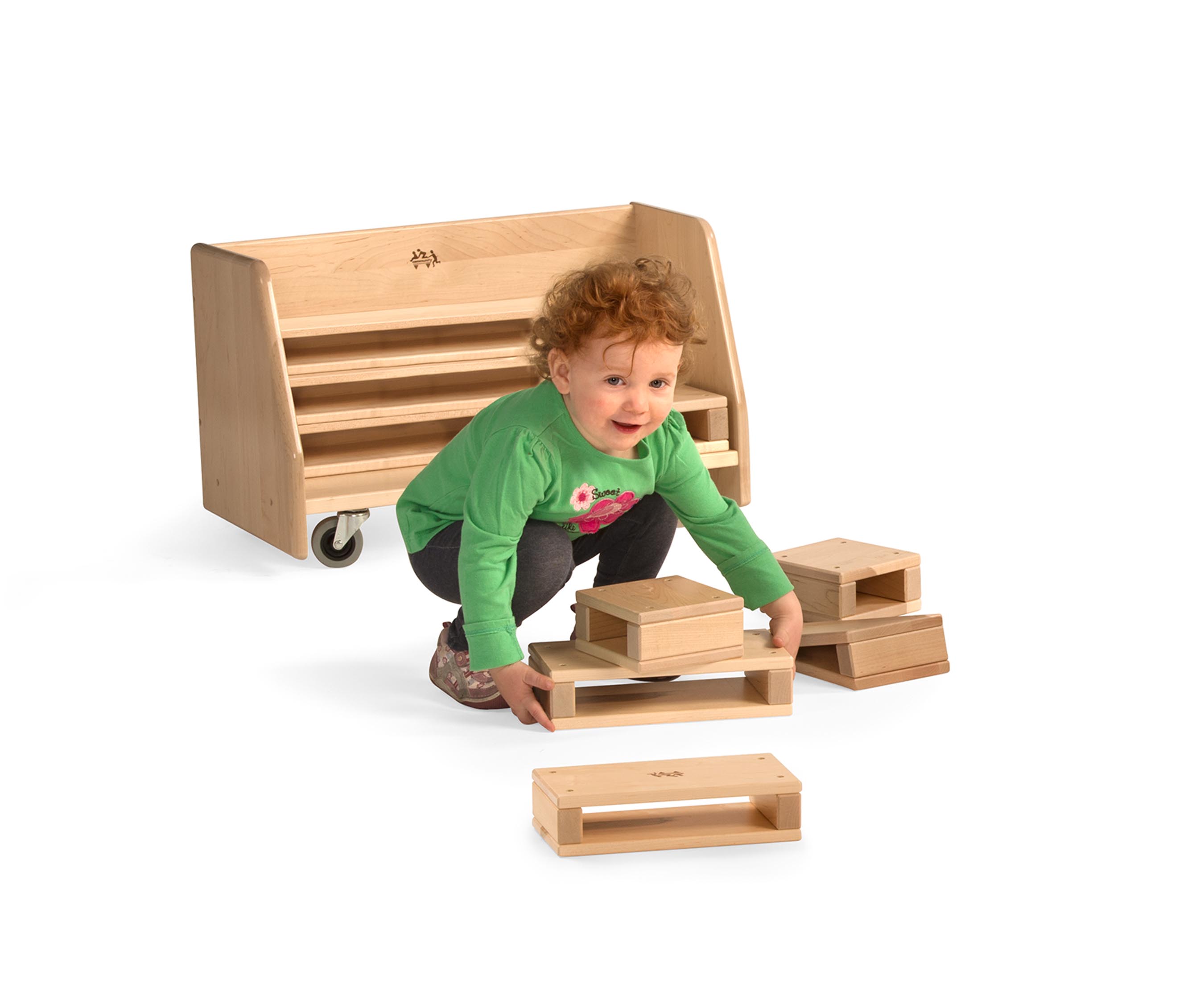 Kids cheap block trolley