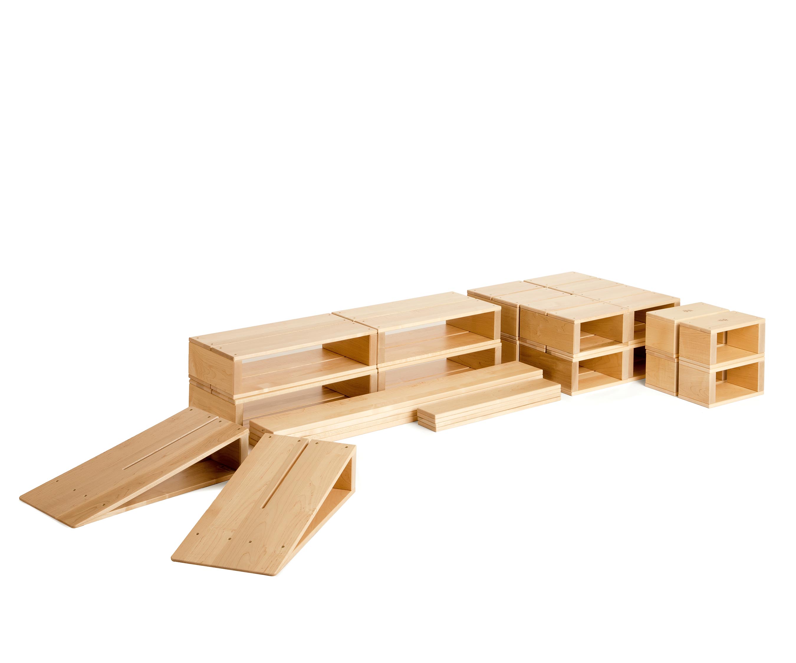 Half pre school set of hollow blocks