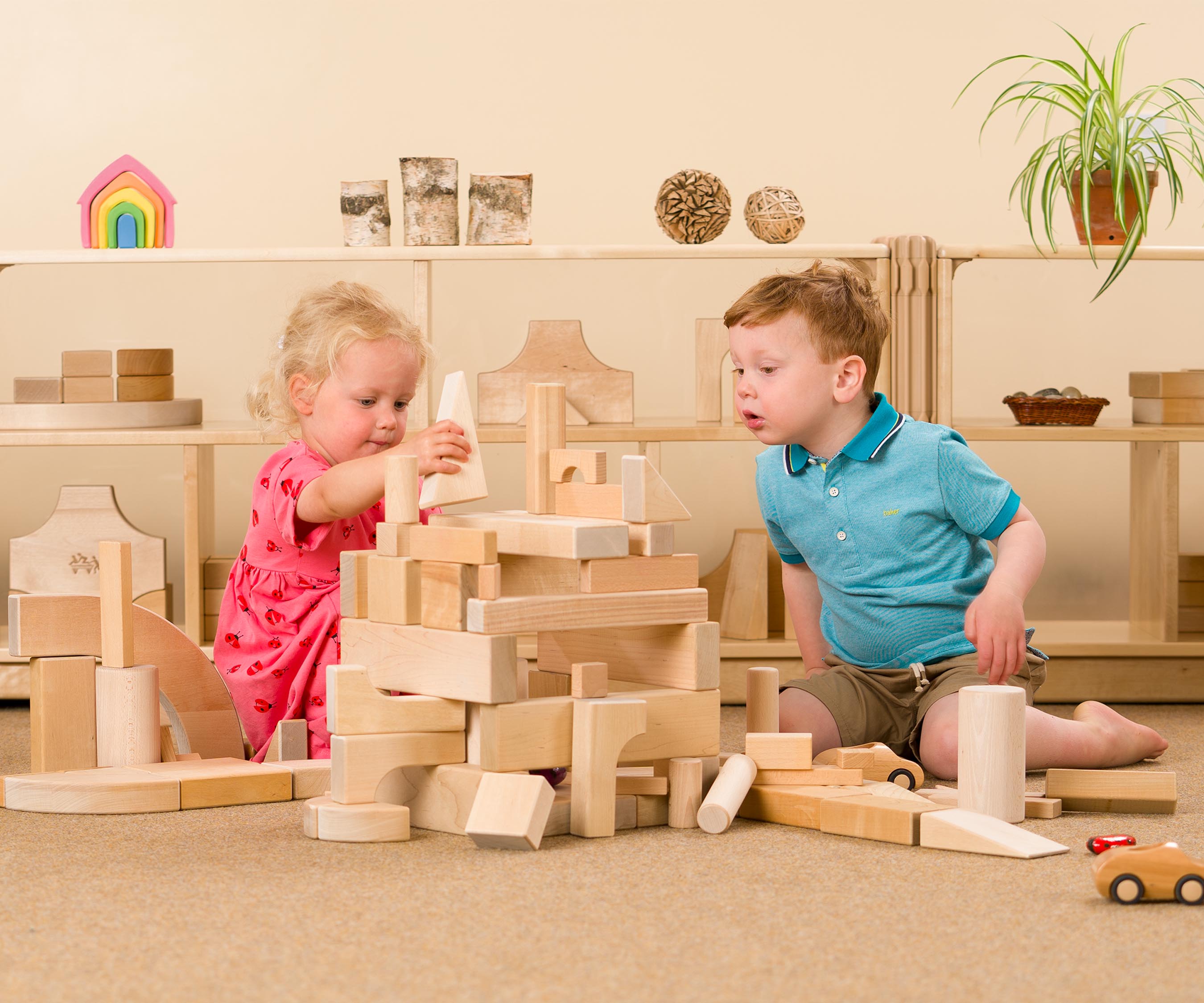 Preschool unit block set