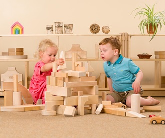 Preschool unit block set