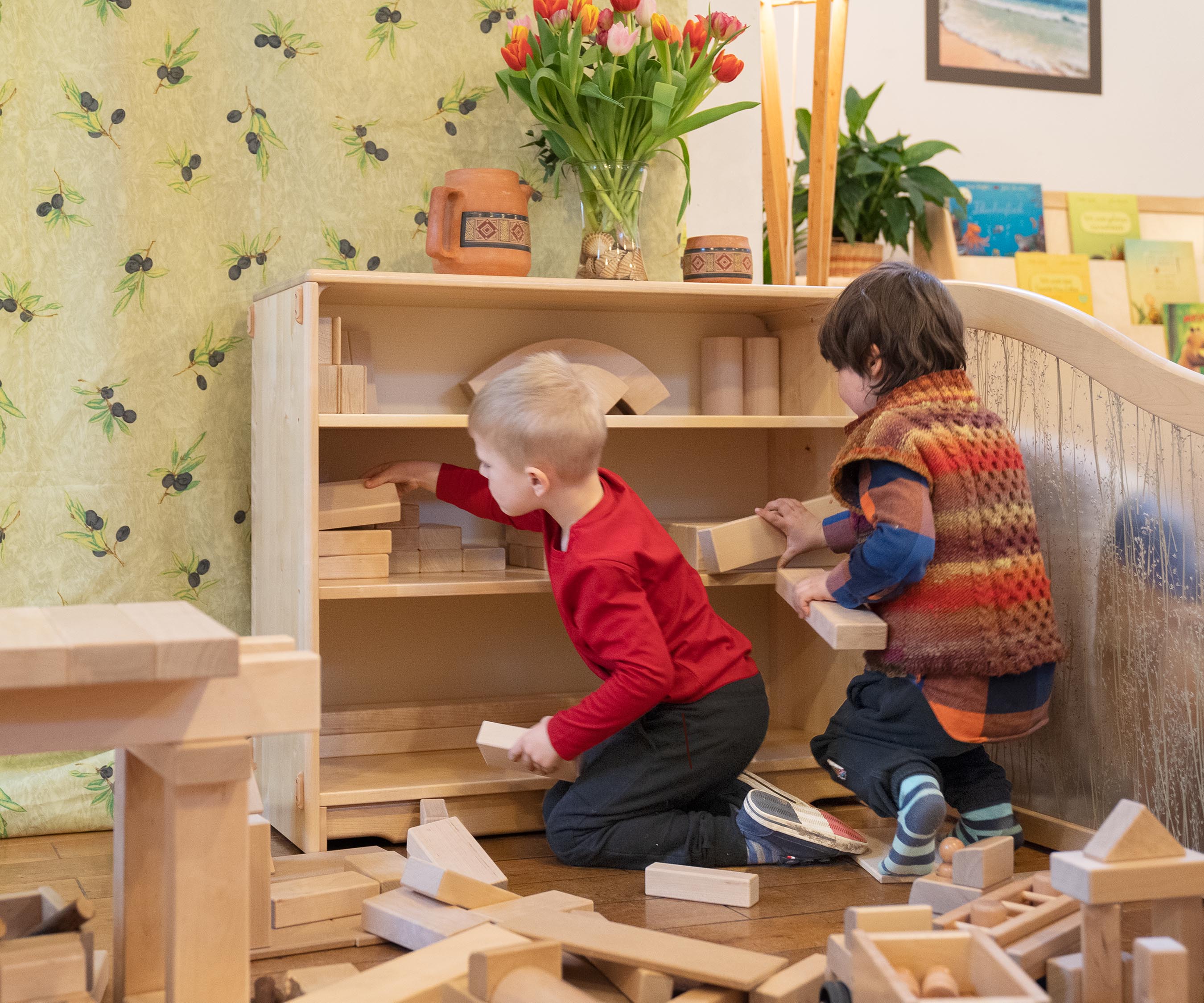 Quarter school unit block set