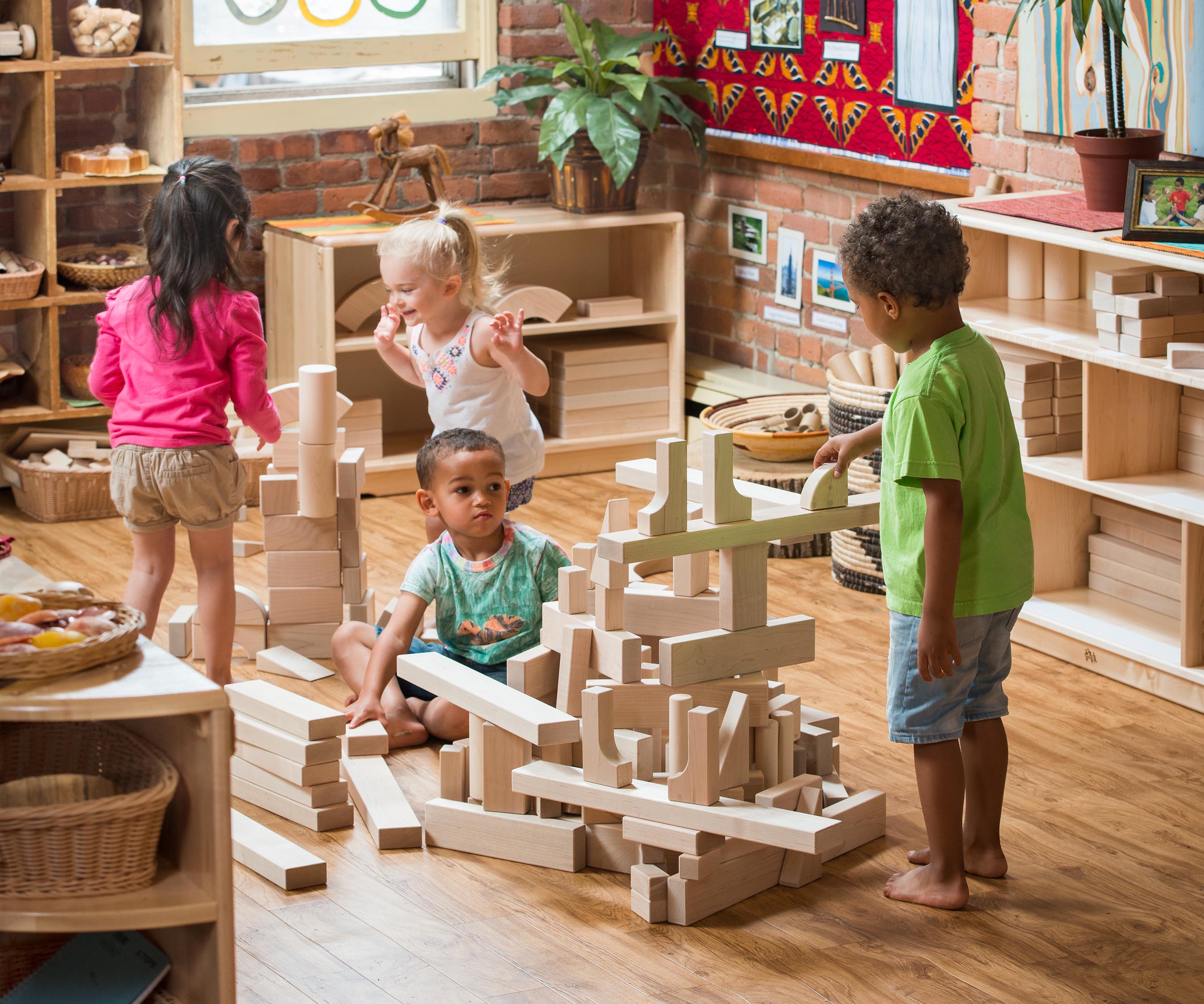 Children's wooden block sets deals