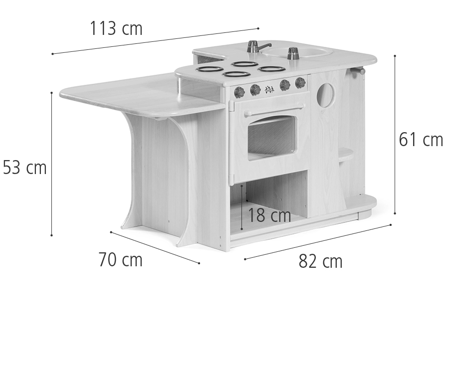 C520 Kitchen island dimensions