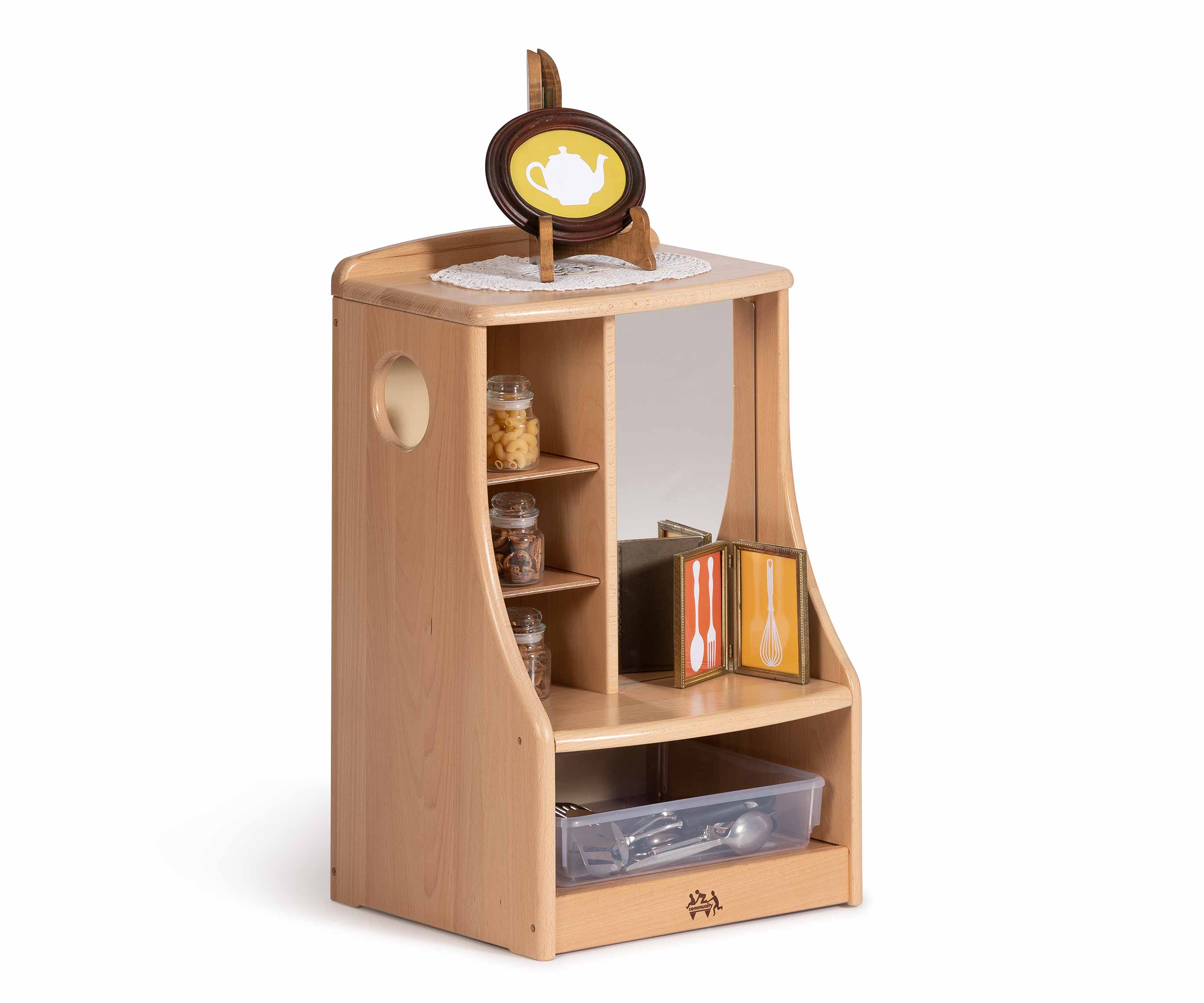 Welsh dresser with toys