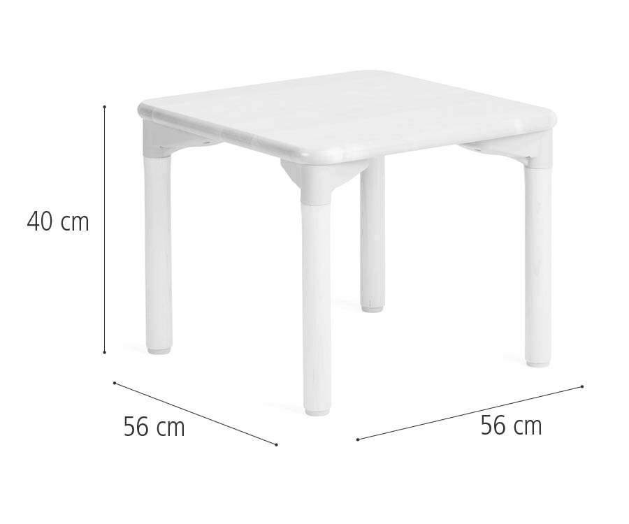 Square play table dimensions