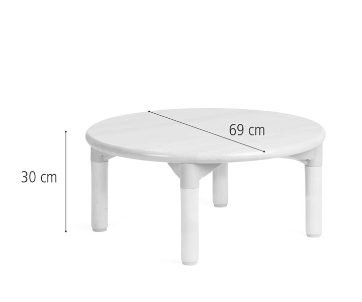 Round play table dimensions