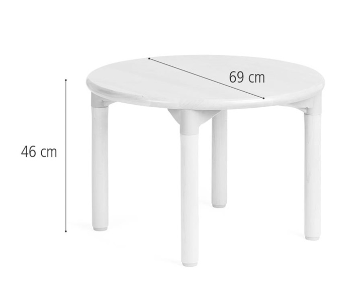 Round play table dimensions