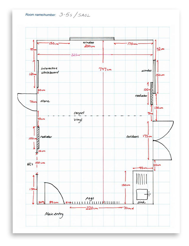 Sample room layout