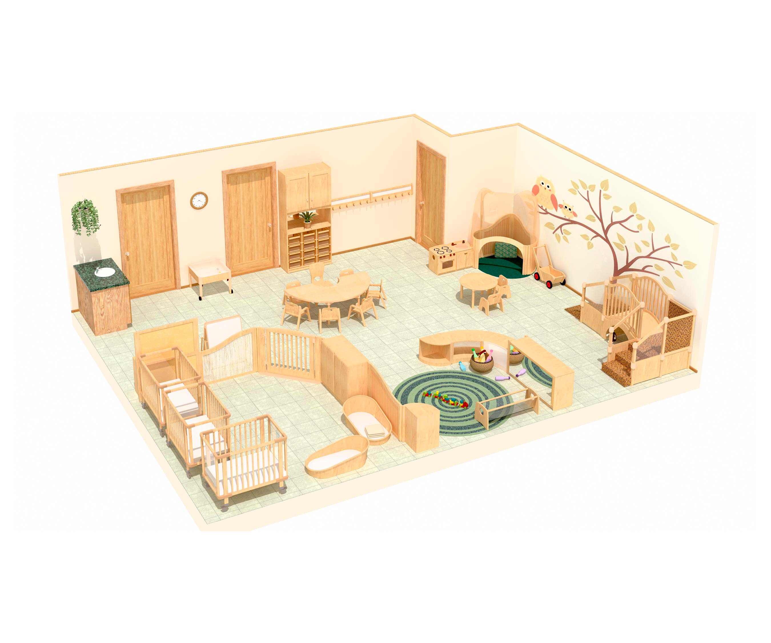 Same baby room for 12 children