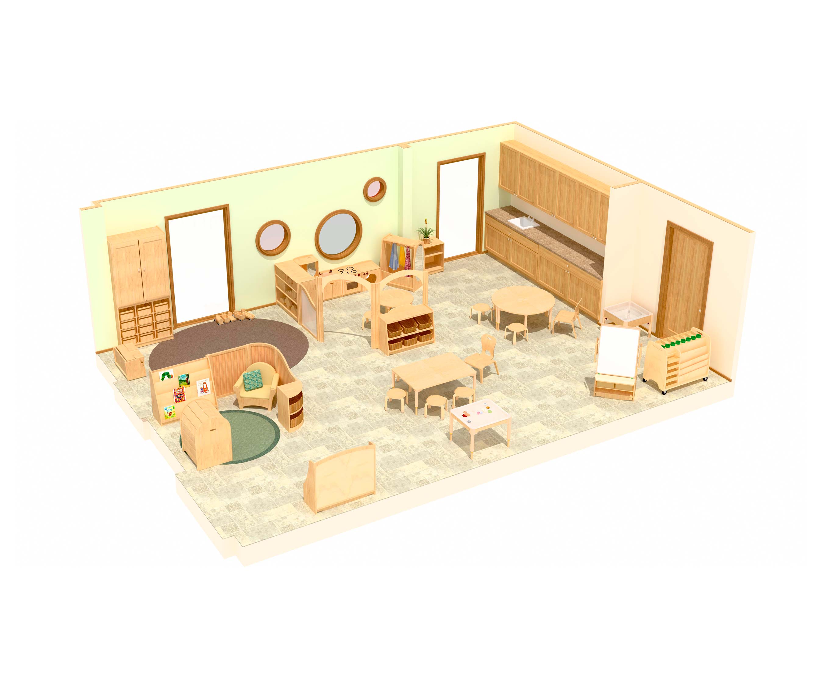 sample floorplan of a two to fives room for planning your nursery
